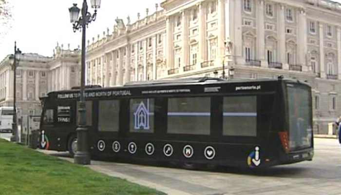 TOPAS, o autocarro interativo da CaetanoBus, em Madrid