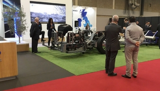 CAETANO Electric Chassis officially presented at  Coach & Bus UK 2017